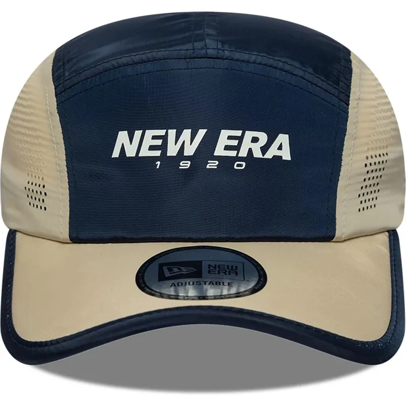 gorra-5-panel-curva-azul-marino-ajustable-runner-colour-block-de-new-era