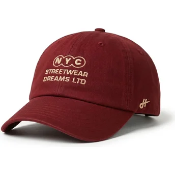 Gorra curva granate ajustable NY Dreams Just Kids The 90s de Homenage