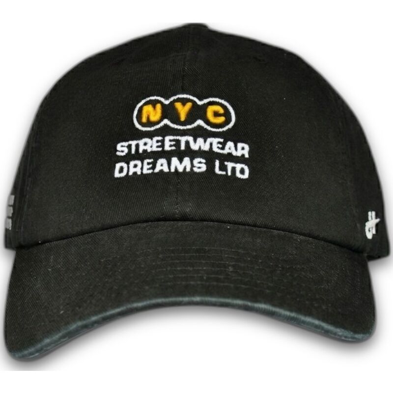 schwarze-verstellbare-curved-cap-ny-dreams-just-kids-the-90s-von-homenage