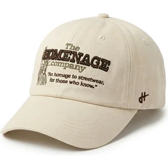 Cappellino curvo beige regolabile Statue Just Kids The 90s di Homenage