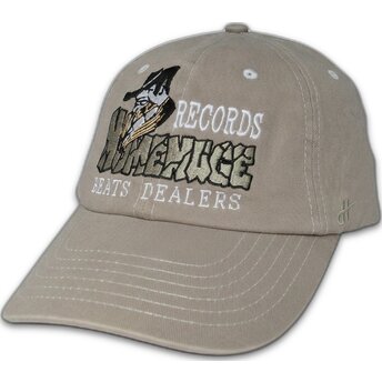 Graue verstellbare Curved Cap Records Music Shapes Identity The 90s von Homenage