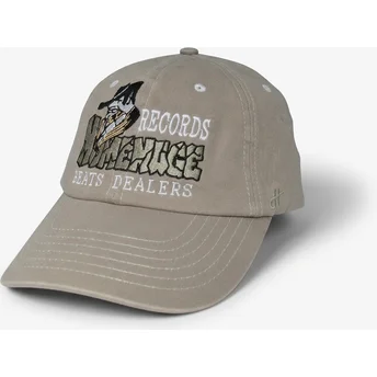 Homenage Curved Brim Records Music Shapes Identity The 90s Grey Adjustable Cap