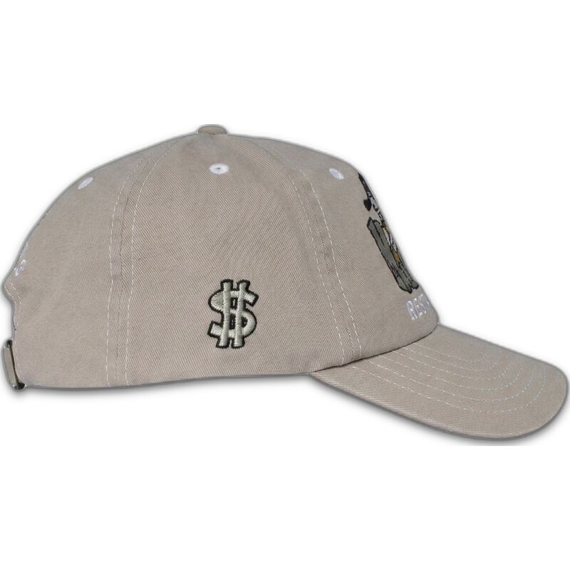 graue-verstellbare-curved-cap-records-music-shapes-identity-the-90s-von-homenage