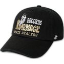 schwarze-verstellbare-curved-cap-records-music-shapes-identity-the-90s-von-homenage