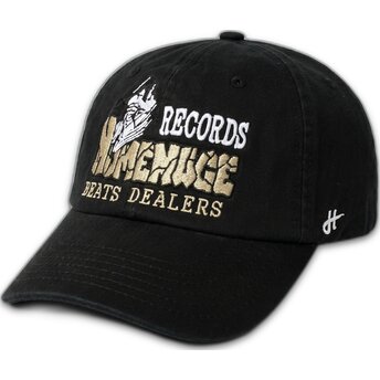 Schwarze verstellbare Curved Cap Records Music Shapes Identity The 90s von Homenage