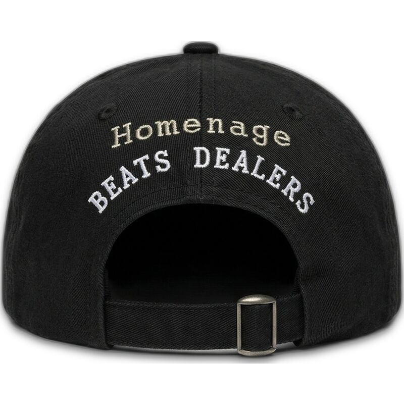 schwarze-verstellbare-curved-cap-records-music-shapes-identity-the-90s-von-homenage