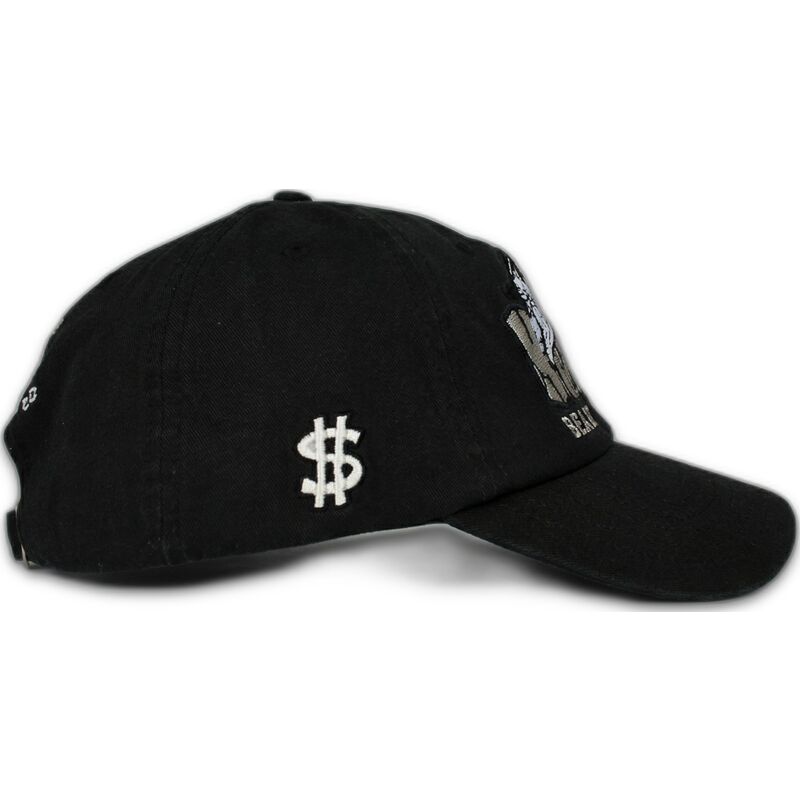 schwarze-verstellbare-curved-cap-records-music-shapes-identity-the-90s-von-homenage