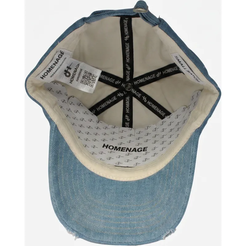 gorra-curva-azul-ajustable-denim-records-music-shapes-identity-the-90s-de-homenage