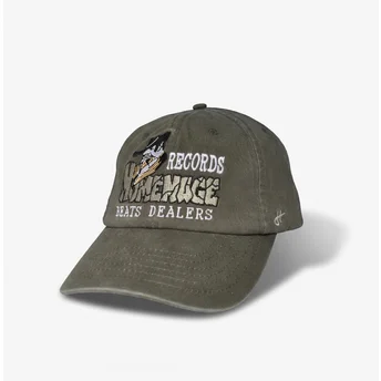 Cappellino curvo grigio scuro regolabile Records Music Shapes Identity The 90s di Homenage