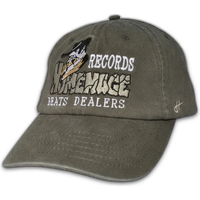 dunkelgraue-verstellbare-curved-cap-records-music-shapes-identity-the-90s-von-homenage