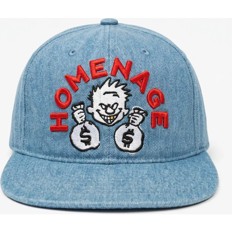casquette-plate-bleue-snapback-denim-money-music-shapes-identity-the-snap-homenage