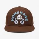 cappello-piatto-marrone-snapback-money-music-shapes-identity-the-snap-di-homenage