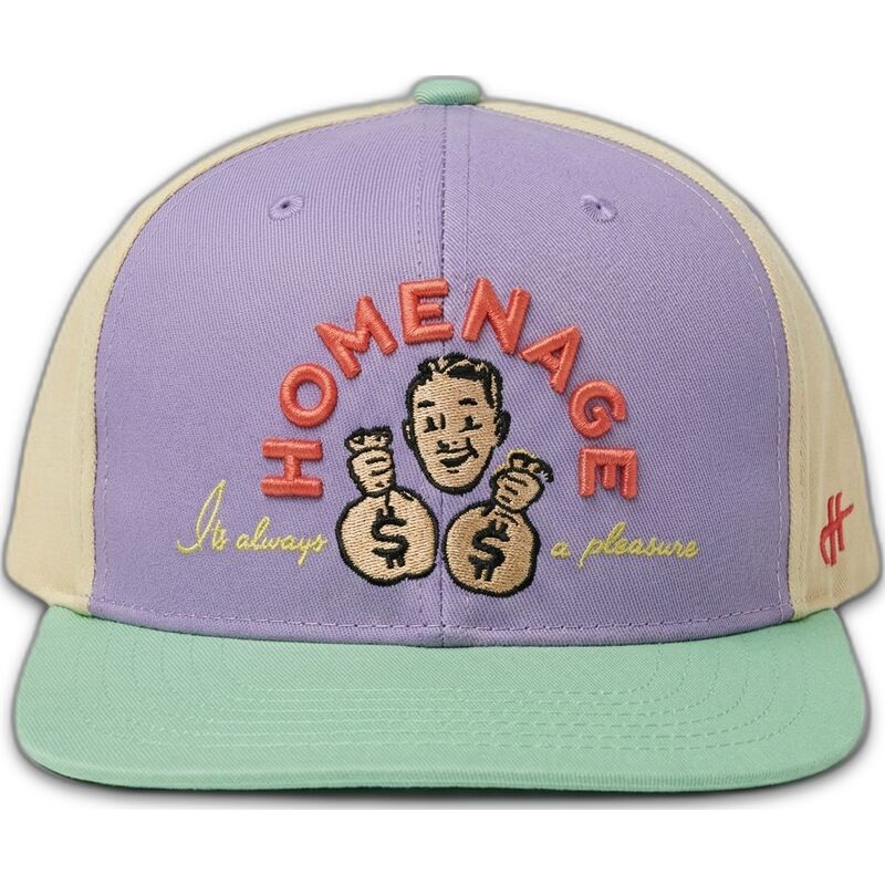 gebogene-mehrfarbige-snapback-kappe-money-music-shapes-identity-the-snap-von-homenage