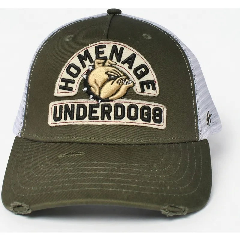 cappellino-trucker-verde-e-bianco-underdogs-the-trucker-di-homenage