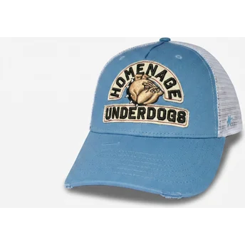 Cappellino trucker blu e bianco Underdogs The Trucker di Homenage