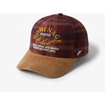 Casquette courbée multicolore snapback Plaid Club Sport The Ball Homenage