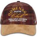 mehrfarbige-gebogene-snapback-kappe-plaid-club-sport-the-ball-von-homenage