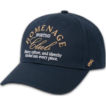 Dunkelblaue gebogene Snapback-Kappe Vintage Club Sport The Ball von Homenage