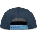 dunkelblaue-gebogene-snapback-kappe-vintage-club-sport-the-ball-von-homenage