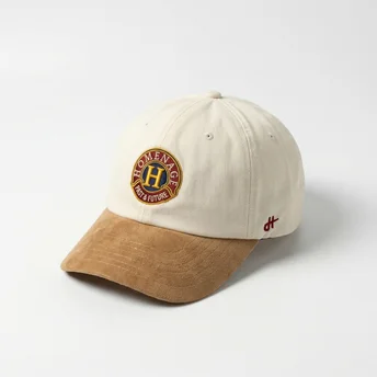 Casquette courbée beige et marron ajustable Suede Resort Sport The 90s Homenage