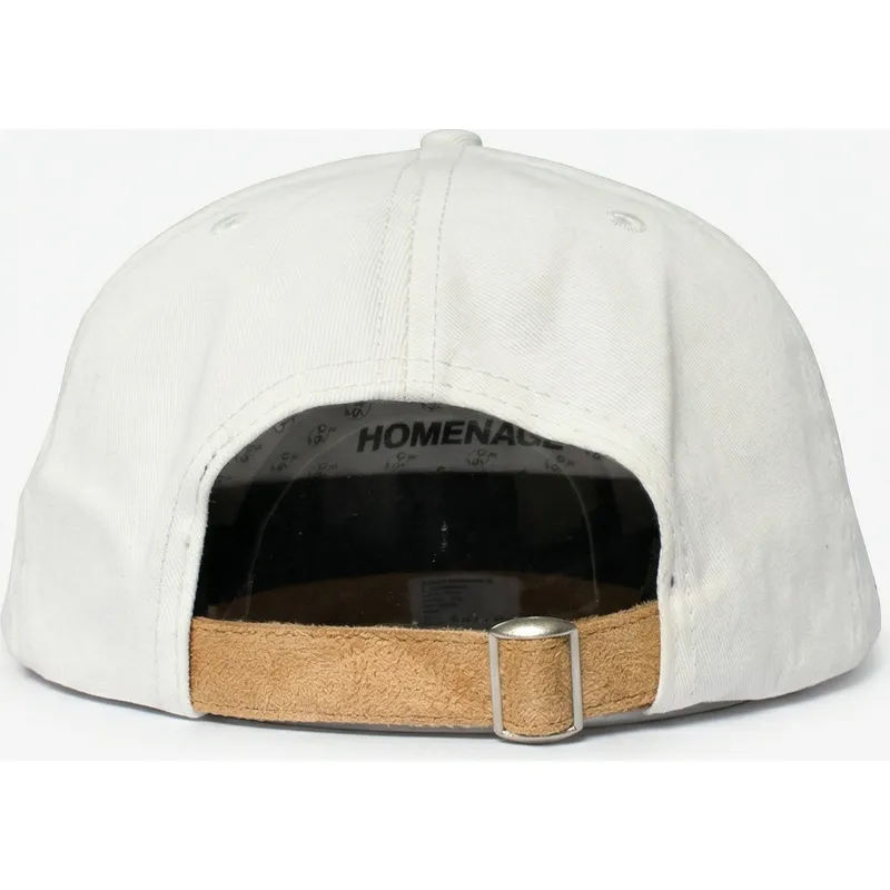 homenage-curved-brim-suede-resort-sport-the-90s-beige-and-brown-adjustable-cap