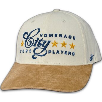 Șepci curbată kaki snapback marrón Suede Players Sport The Ball de Homenage