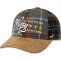 mehrfarbige-gebogene-snapback-kappe-plaid-players-sport-the-ball-von-homenage