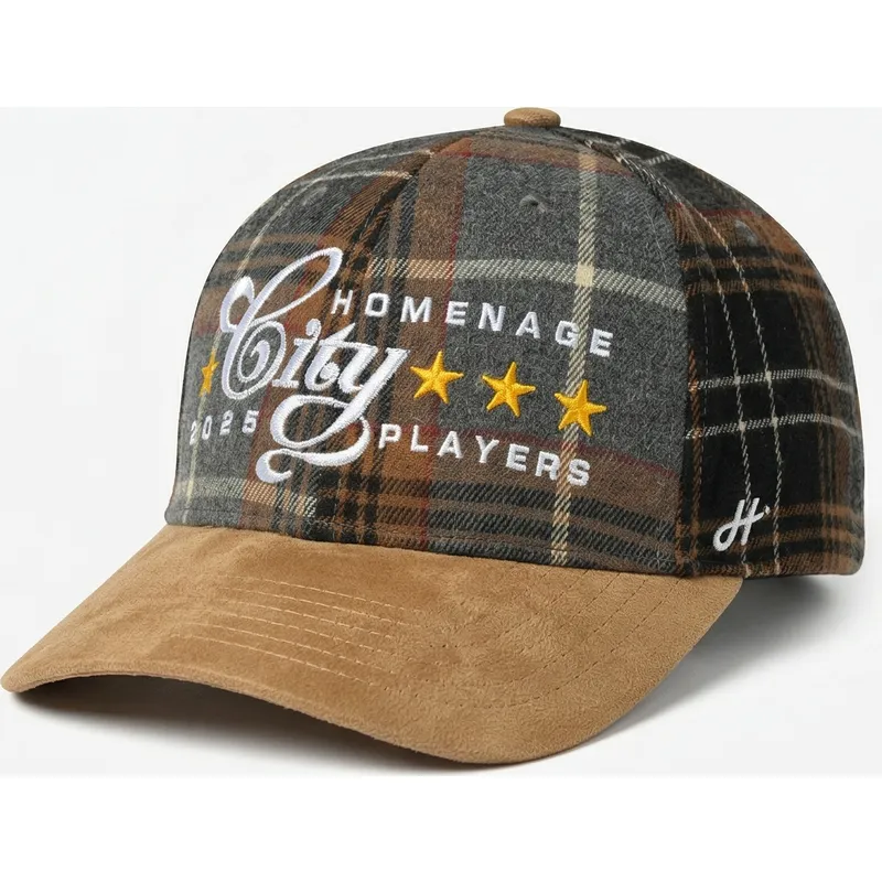 cappellino-curvo-multicolore-snapback-plaid-players-sport-the-ball-di-homenage