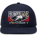 flache-marineblau-snapback-kappe-game-sport-the-snap-von-homenage
