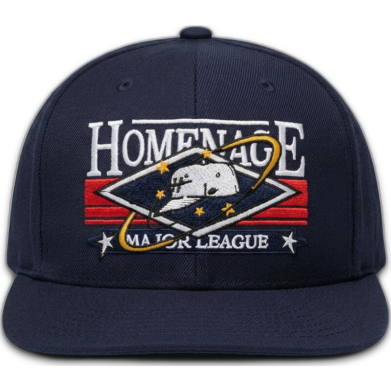 flache-marineblau-snapback-kappe-game-sport-the-snap-von-homenage