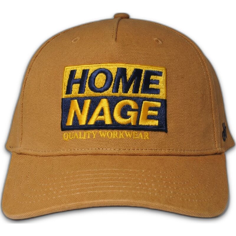 braune-gebogene-snapback-kappe-decker-workwear-the-retro-von-homenage