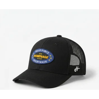 Homenage Union Workwear The Trucker Black Trucker Hat