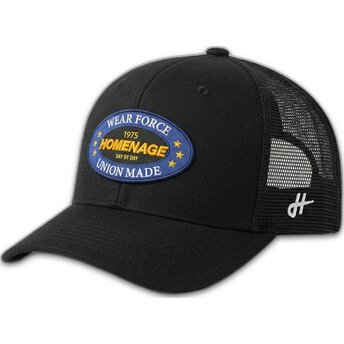 Schwarze Trucker-Kappe Union Workwear The Trucker von Homenage