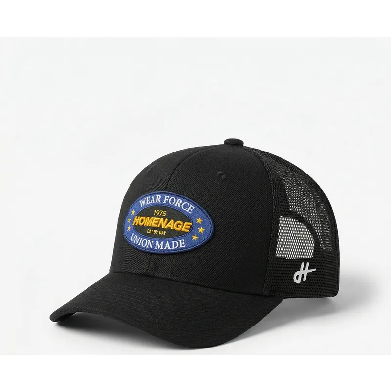 cappellino-trucker-nero-union-workwear-the-trucker-di-homenage