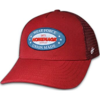 Șepci curbată roșu snapback The Trucker Union Workwear The de Homenage