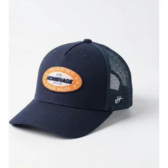 Cappellino trucker blu navy Union Workwear The Trucker di Homenage