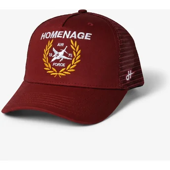 Homenage Jet Military Surplus The Trucker Red Trucker Hat