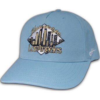 Blaue gebogene Snapback-Kappe LASKY Skylines The Retro von Homenage