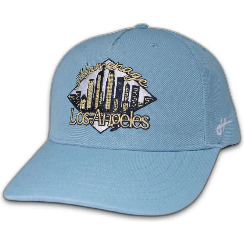 blaue-gebogene-snapback-kappe-lasky-skylines-the-retro-von-homenage
