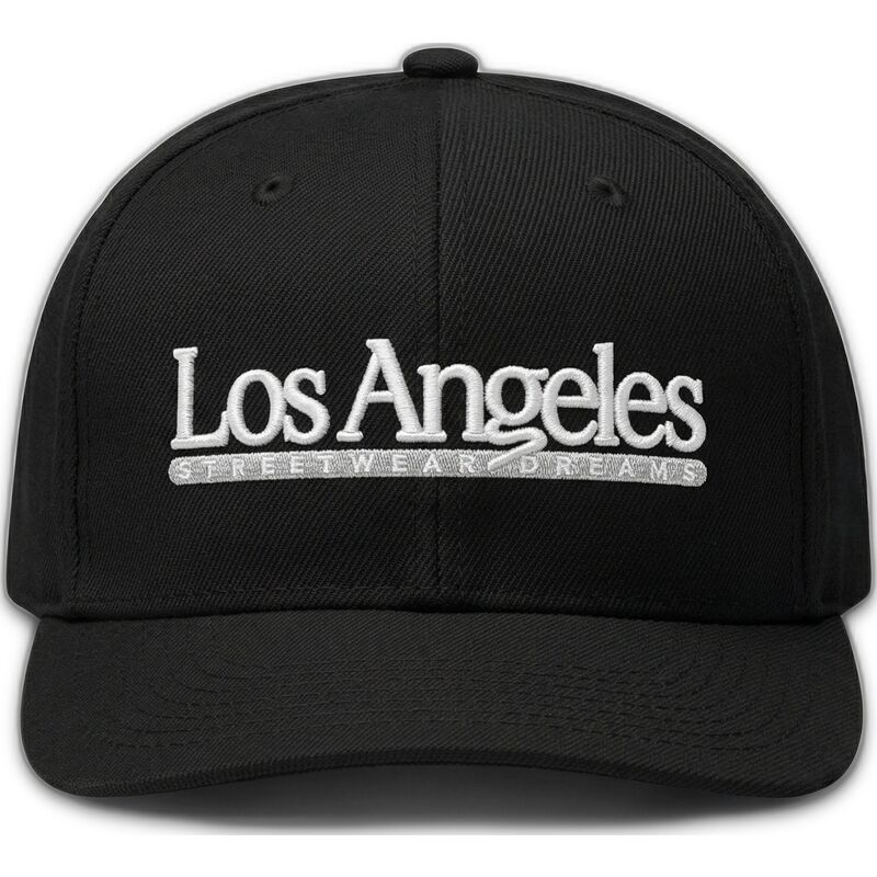 schwarze-flache-snapback-kappe-los-angeles-skylines-the-snap-von-homenage