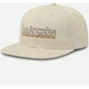 gorra-plana-beige-snapback-los-angeles-skylines-the-snap-de-homenage