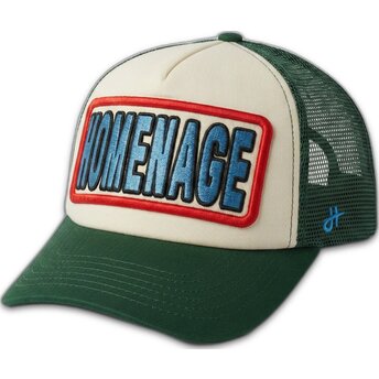 Cap curbată green snapback The Trucker de Homenage