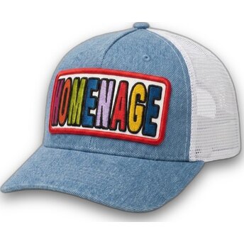 Trucker-Cap blau und weiß Denim Childhood Fun The Trucker von Homenage