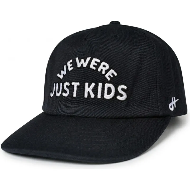 homenage-curved-brim-just-kids-the-retro-black-snapback-cap