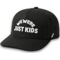 schwarze-gebogene-snapback-kappe-just-kids-outline-the-retro-von-homenage