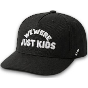 Schwarze gebogene Snapback-Kappe Just Kids Outline The Retro von Homenage
