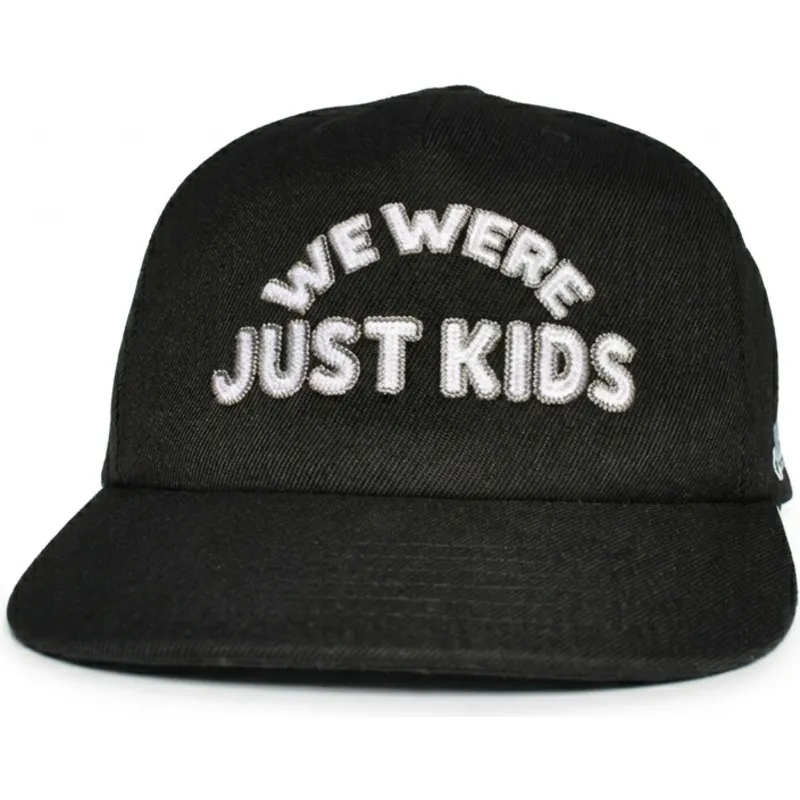 casquette-courbee-noire-snapback-just-kids-outline-the-retro-homenage