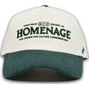 beige-und-grune-gebogene-snapback-kappe-liberty-sport-the-retro-von-homenage