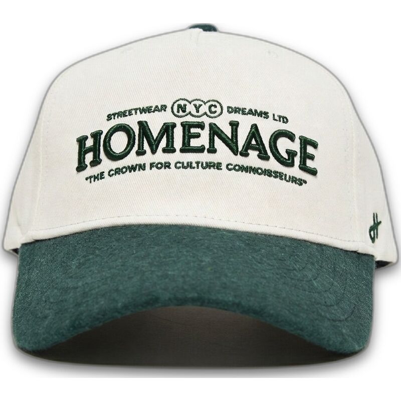 beige-und-grune-gebogene-snapback-kappe-liberty-sport-the-retro-von-homenage
