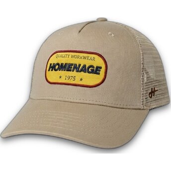 Trucker-Kappe beige Work 1975 Workwear The Trucker von Homenage